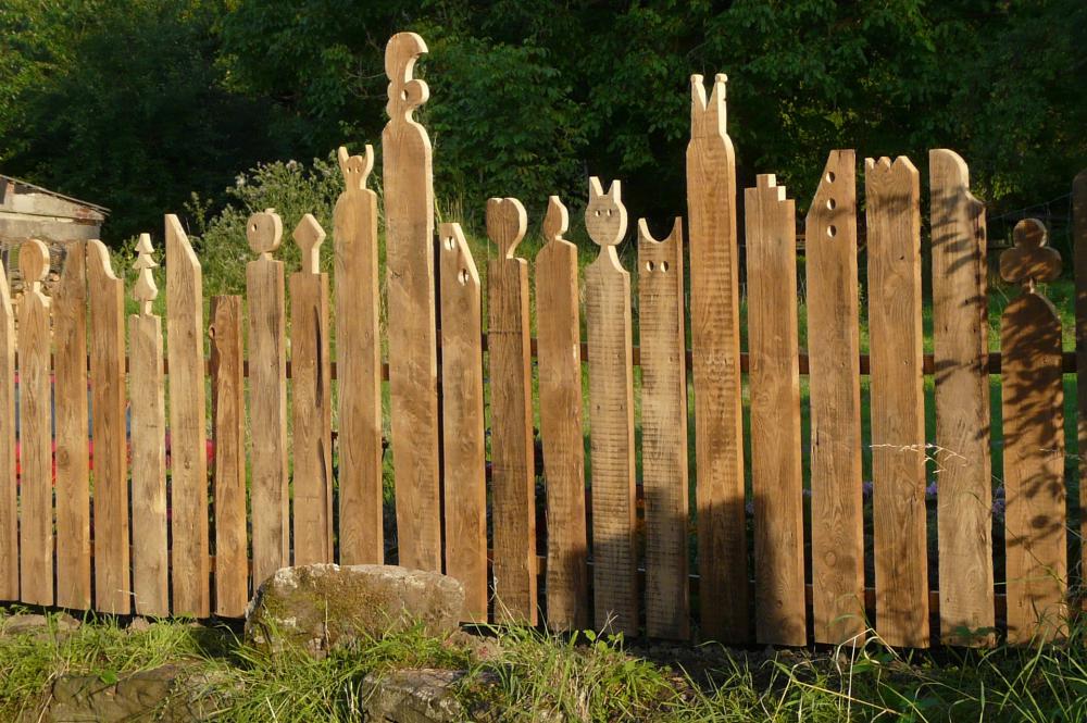 Clôture de jardin en bois 